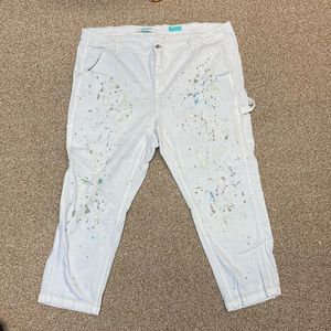 Denim carpenter pants from Anthropologie